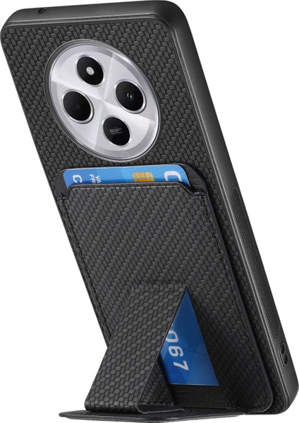 Telefon Kılıfı Xiaomi Redmi 14C 4G-14R 5G-Poco C75 4G Karbon Fiber Doku Deri Kaplamalı Tpu Arka Kapak İle Kart Tutucu-Siyah (Yurt Dışından) indirimleri