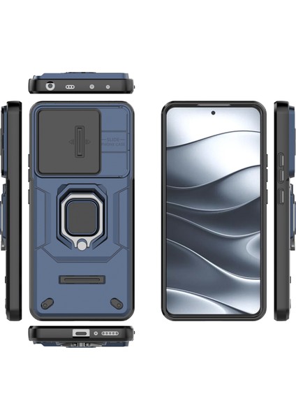 Xiaomi Redmi Note 14 5G-14 4G Kılıf Pc+Tpu Lens Kapaklı Telefon Koruyucu-Mavi (Yurt Dışından) indirimleri