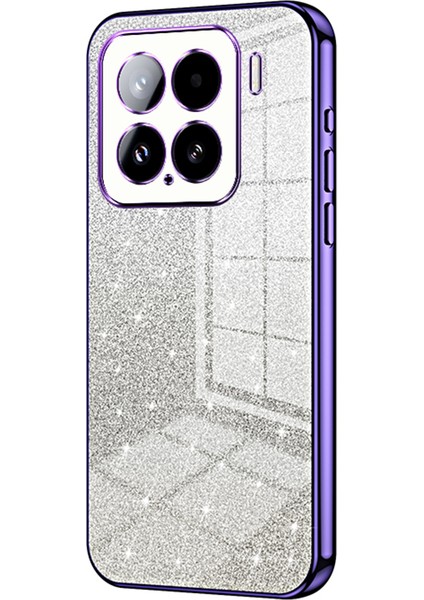 Xiaomi 15 Kılıf Galvanik Gradyan Parıltılı Tpu Telefon Kapağı-Mor Için (Yurt Dışından)