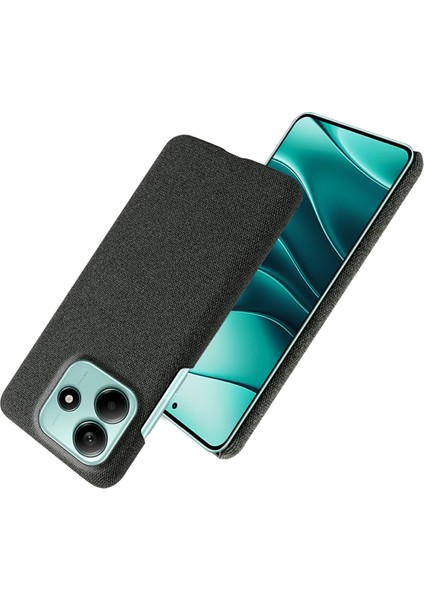 Xiaomi Redmi Için Not 14 5G Telefon Kılıfı Kumaş Dokusu Çizilmez Koruyucu Pc Arka Kapak-Siyah (Yurt Dışından) fırsatları