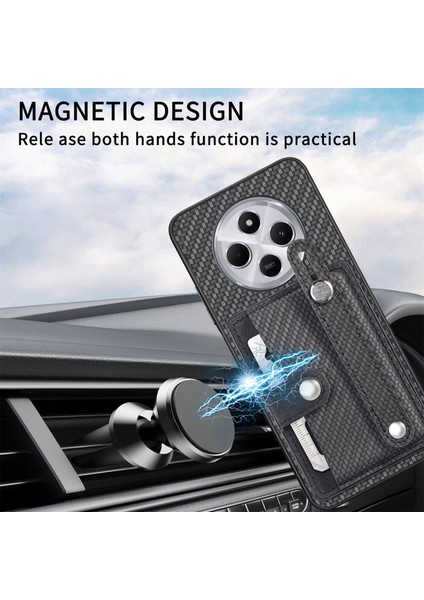 Xiaomi Redmi 14C 4G-14R 5G-Poco C75 4G Bileklik Anti-Drop Deri Arka Kapak Kart Tutucu-Siyah Telefon Kılıfı (Yurt Dışından) indirimleri