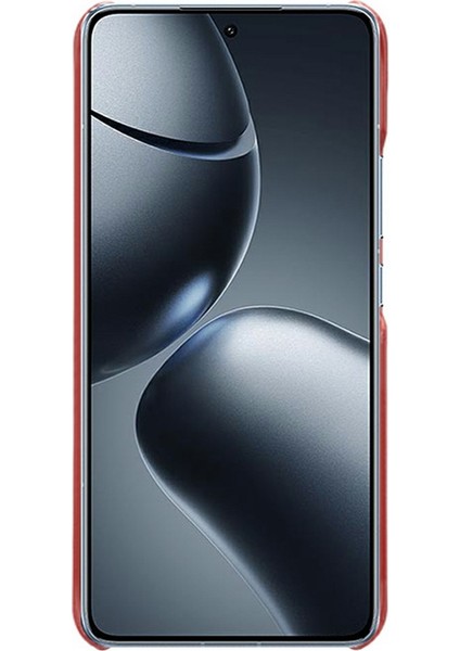 Xiaomi 14T Pro Kılıf Buzağı Dokusu Pu Deri Sert Pc Koruyucu Telefon Kapağı-Kırmızı (Yurt Dışından) fırsatları