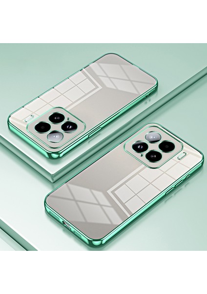 Xiaomi 15 Kılıf Galvanik Çerçeve Yumuşak Tpu Telefon Kapağı-Yeşil Için (Yurt Dışından) indirimleri