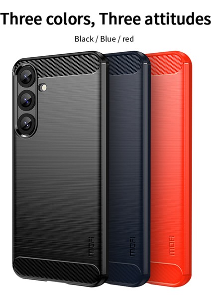 Xiaomi Redmi Için Not 14 Pro + 5G Kılıf Mofı Jk Tpu Serisi-1 Karbon Fiber Doku Tpu Yumuşak Telefon Kapağı-Mavi (Yurt Dışından)