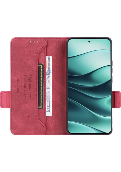 Xiaomi Redmi Note 14 4G Kılıf Deri Cüzdan Çevirmeli Telefon Kapağı Donanım Dekorlu-Gül (Yurt Dışından) fiyatları