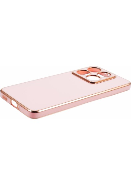 Xiaomi 14T Pro Kılıf Için Tpu Slim Fit Darbeye Dayanıklı Telefon Kapağı 6D Galvanik-Pembe (Yurt Dışından)