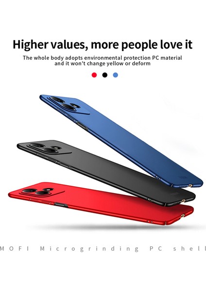 Xiaomi Redmi Note 14 5G Mofı Shield Mat Serisi Kılıf Ultra Ince Pc Koruyucu Kapak-Kırmızı (Yurt Dışından) modelleri