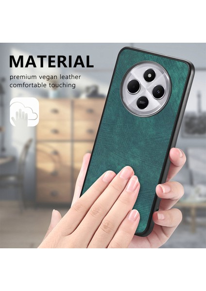 Xiaomi Redmi Için 14C 4G-14R 5G-Poco C75 4G Deri+Tpu Darbeye Dayanıklı Koruyucu Telefon Kapağı-Yeşil (Yurt Dışından) indirimleri