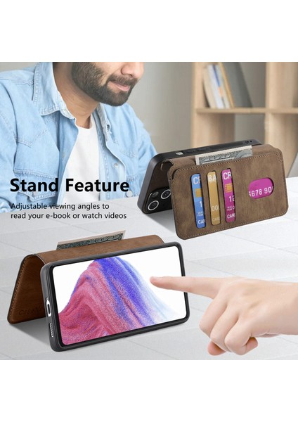 Caseneo Mw-03 Telefon Kılıfı Xiaomi Redmi 14C 4G-14R 5G-Poco C75 4G Deri + Tpu Telefon Kapağı İle Çıkarılabilir Cüzdan-Kahverengi (Yurt Dışından) indirimleri