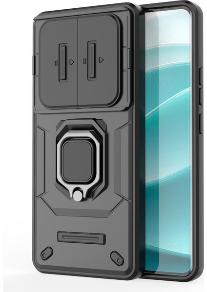 Xiaomi Redmi Note 14 Pro 5G Kılıf Pc+Tpu Lens Kapaklı Telefon Koruyucu-Siyah (Yurt Dışından) fırsatları