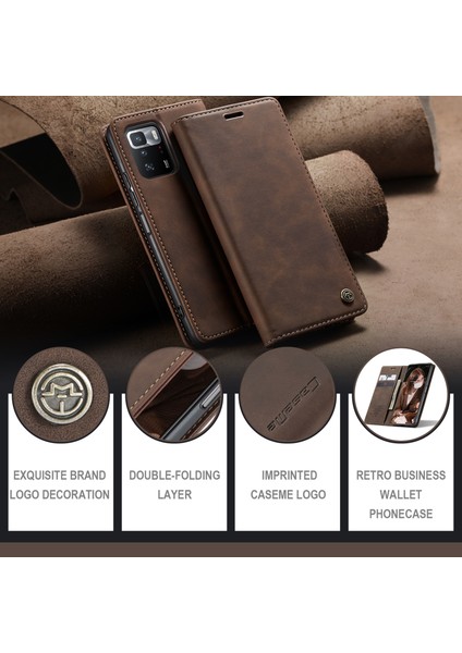 Xiaomi Poco X3 Gt-Xiaomi Redmi Not 10 Pro 5G (Çin) Kılıf Caseme 013 Serisi Kart Tutucu Deri Telefon Kapağı-Kahve (Yurt Dışından) indirimleri