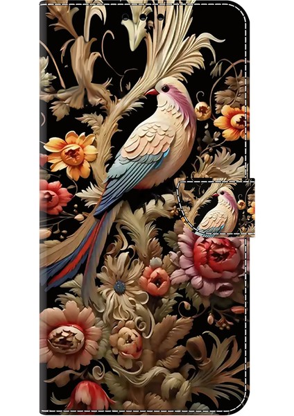 Xiaomi 14T Pro Kılıf Pu Deri Cüzdan Telefon Kılıfı - Stand-Vintage Çiçek Ve Kuş (Yurt Dışından) indirimleri