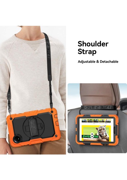 Xiaomi Redmi Pad Se 4G 8.7 Inç Kılıf El Kayışı Pc + Silikon Tablet Kapağı Pet Ekran Koruyucu Ile-Turuncu (Yurt Dışından) indirimleri