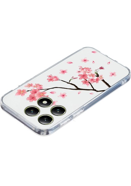Xiaomi 14T Kılıf Desen Baskı Darbeye Dayanıklı Yumuşak Tpu Telefon Kapağı-Erik Çiçeği Için (Yurt Dışından) fırsatları