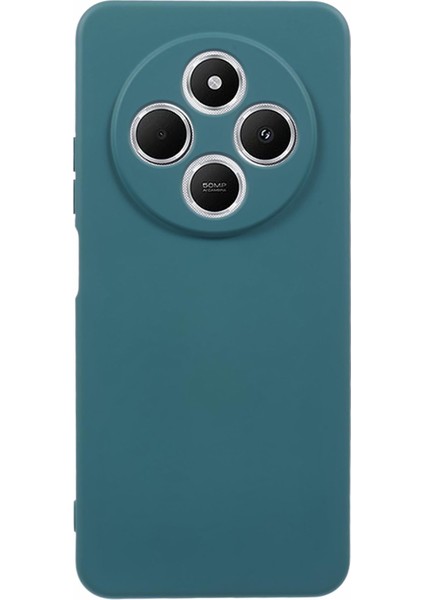 Xiaomi Poco C75 4G-Redmi 14R 5G-14C 4G Kılıf Arc Kenar 2.0Mm Tpu Koruyucu Telefon Kapağı-Gece Yarısı Yeşil (Yurt Dışından)