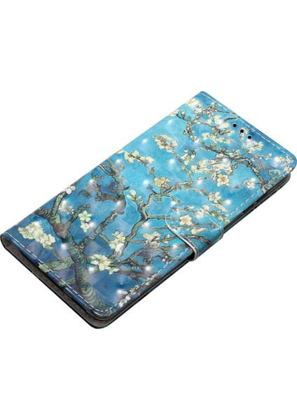Xiaomi Redmi A4 5G Kılıf Pu Deri Cüzdan Telefon Kapağı 3D Desen Baskı-Kayısı Çiçeği (Yurt Dışından) fiyatları