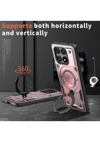 Xiaomi Poco X6 Pro 5G-Redmi K70E 5G Kılıf Magsafe Askeri Koruma Pc + Tpu Telefon Kapağı İle Uyumlu-Gül Altın (Yurt Dışından) fiyatları