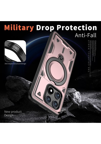 Xiaomi Poco X6 Pro 5G-Redmi K70E 5G Kılıf Magsafe Askeri Koruma Pc + Tpu Telefon Kapağı İle Uyumlu-Gül Altın (Yurt Dışından) fırsatları