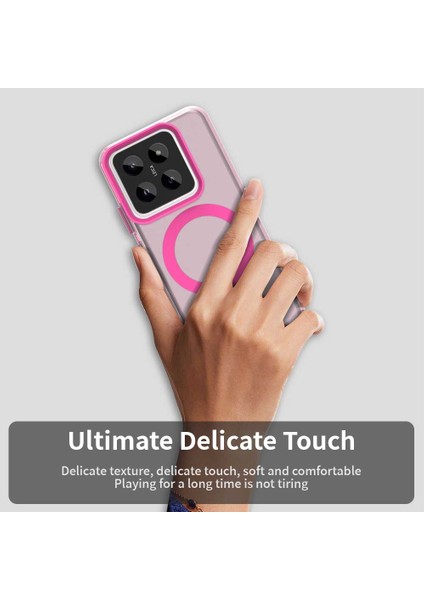 Xiaomi 14 Pro Kılıf Için Magsafe Pc+Tpu+Pet Anti-Drop Telefon Kapağı İle Uyumlu-Kırmızı (Yurt Dışından) indirimleri