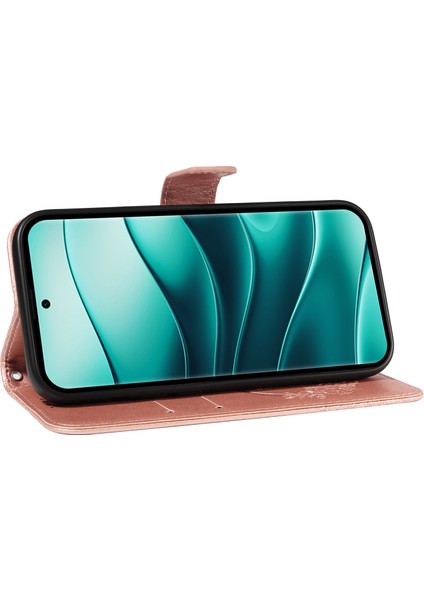 Xiaomi Redmi Için Not 14 Pro 5G-14 Pro+ 5G Kılıf Desenli Deri Cüzdan Çevirme Telefon Kapağı-Gül Altın (Yurt Dışından) modelleri