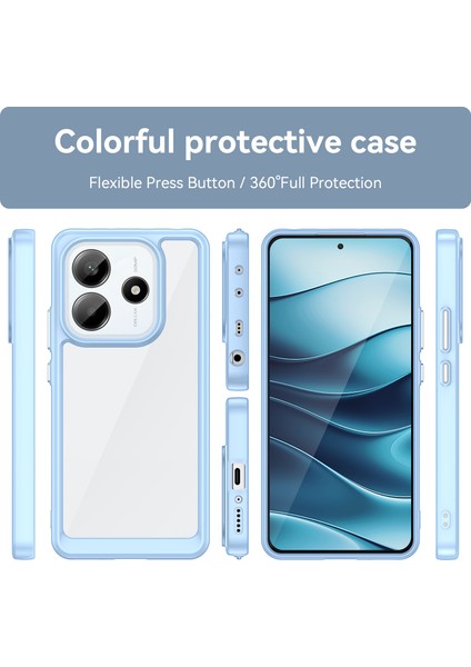 Xiaomi Redmi Note 14 5G Kılıf Tpu + Akrilik Koruyucu Şeffaf Telefon Kapağı-Mavi (Yurt Dışından) fırsatları