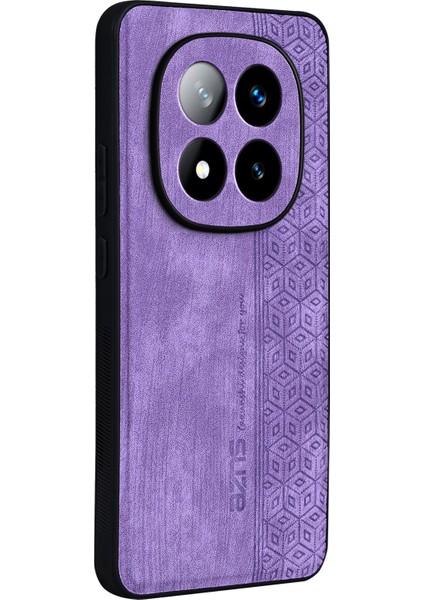 Xiaomi Redmi Note 14 Pro+ 5G Kılıf Koruyucu Pu Deri Kaplı Tpu Telefon Kabuk-Mor Için (Yurt Dışından)
