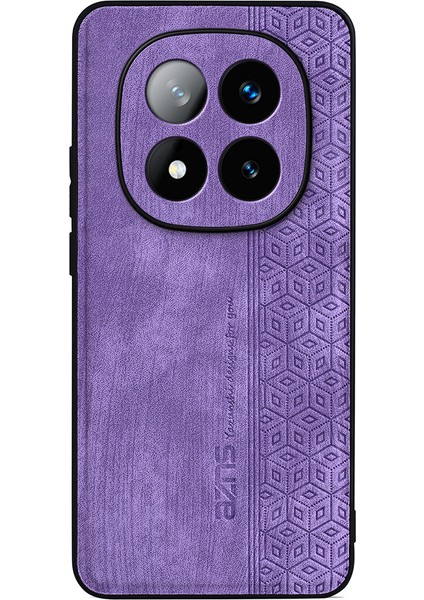 Xiaomi Redmi Note 14 Pro+ 5G Kılıf Koruyucu Pu Deri Kaplı Tpu Telefon Kabuk-Mor Için (Yurt Dışından)