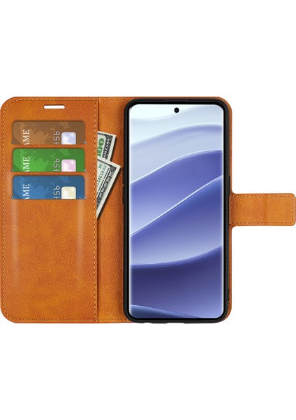 Xiaomi Redmi Note 14 Pro 5G Çizilmez Buzağı Dokulu Deri Telefon Kapağı-Sarı (Yurt Dışından) fiyatları