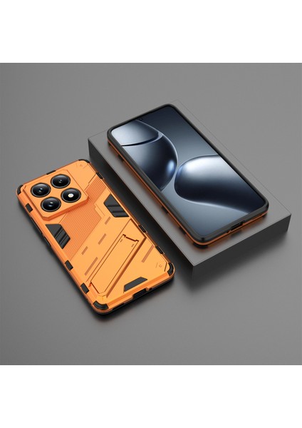 Xiaomi 14T Pro Kılıf Pc+Tpu Standlı Darbeye Dayanıklı Telefon Kılıfı-Turuncu (Yurt Dışından) indirimleri