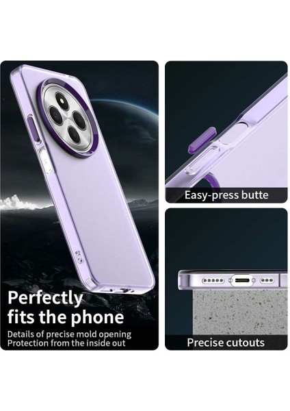 Xiaomi Poco C75 4G-Redmi 14C 4G-14R 5G-A3 Pro 4G-A4 5G Pc+Tpu+Pet Mat Arka Kapak-Mor Için Telefon Kılıfı (Yurt Dışından)