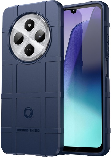 Xiaomi Poco C75 4G-Redmi 14R 5G-14C 4G Kılıf Izgara Tasarımı Yumuşak Tpu Çizilmeye Dayanıklı Telefon Kapağı-Mavi (Yurt Dışından)