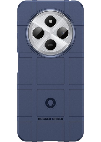 Xiaomi Poco C75 4G-Redmi 14R 5G-14C 4G Kılıf Izgara Tasarımı Yumuşak Tpu Çizilmeye Dayanıklı Telefon Kapağı-Mavi (Yurt Dışından)