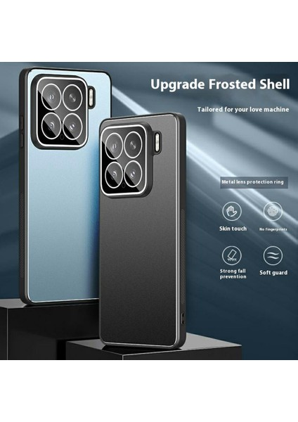 Xiaomi 15 Kılıf Pc+Tpu Lens Filmli Mat Arka Telefon Kılıfı-Siyah (Yurt Dışından) modelleri