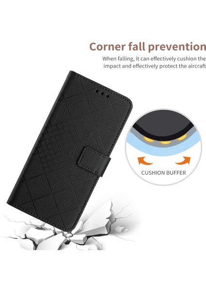Xiaomi 15 Pro Için Baskı Pu Deri Flip Folyo Kapak-Siyah (Yurt Dışından)