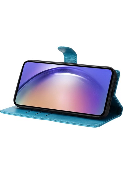 Xiaomi 14T Çiçek Baskı Deri Kapak Çevirin-Mavi Için (Yurt Dışından) fırsatları