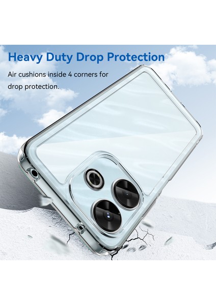 Xiaomi Redmi 13 5G-4G Kılıf Tpu + Temperli Cam Filmli Akrilik Şeffaf Telefon Kapağı Için (Yurt Dışından) fiyatları