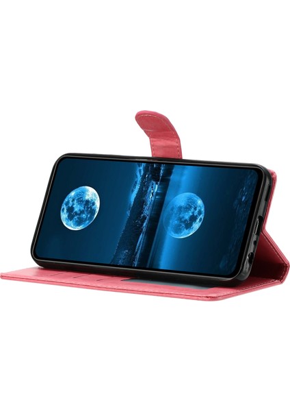 Xiaomi Redmi Note 14 Pro+ 5G Cüzdan Telefon Kılıfı, Kullanışlı Askı-Pembe (Yurt Dışından)