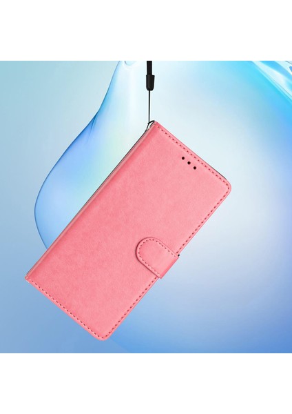 Xiaomi Redmi Note 14 Pro+ 5G Cüzdan Telefon Kılıfı, Kullanışlı Askı-Pembe (Yurt Dışından)