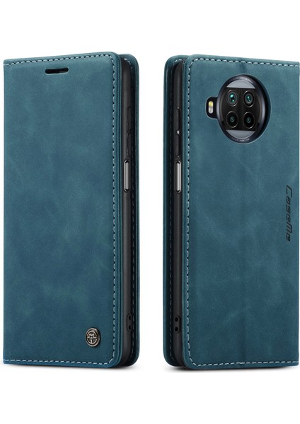 Xiaomi Redmi Için Not 9 Pro 5G-Xiaomi Mi 10T Lite 5G Kılıf Caseme 013 Serisi Kart Tutucu Deri Telefon Kapağı-Mavi (Yurt Dışından)