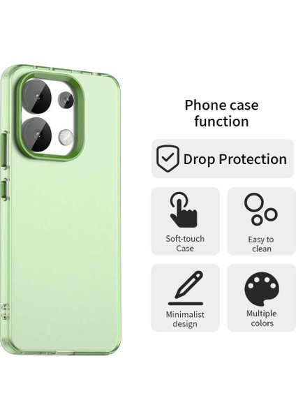 Xiaomi Redmi Note 13 4G Telefon Arka Kapak-Yeşil (Yurt Dışından)