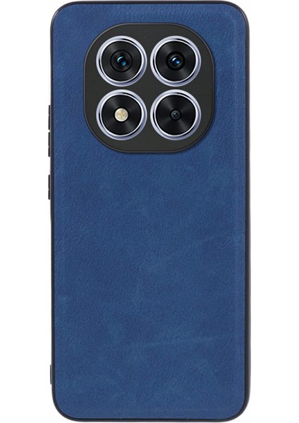 Xiaomi Redmi Note 14 Pro 5G Kılıf Retro Deri Kaplamalı Pc+Tpu Telefon Kapağı-Mavi (Yurt Dışından)