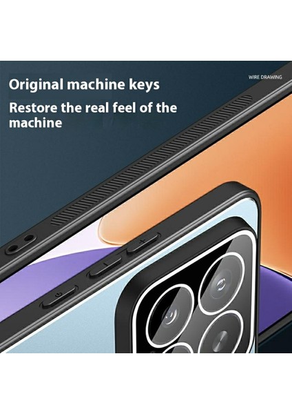 Xiaomi 15 Pro Kılıf Pc+Tpu Lens Filmli Mat Arka Telefon Kapağı-Siyah (Yurt Dışından)