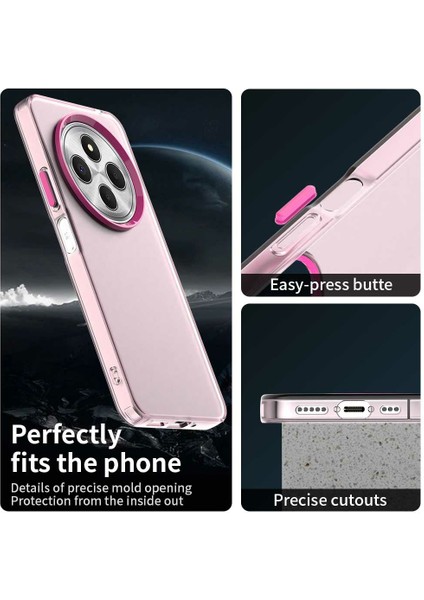 Xiaomi Poco C75 4G-Redmi 14C 4G-14R 5G-A3 Pro 4G-A4 5G Pc+Tpu+Pet Mat Arka Kapak-Kırmızı Telefon Kılıfı (Yurt Dışından)