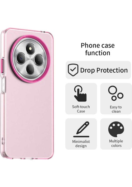 Xiaomi Poco C75 4G-Redmi 14C 4G-14R 5G-A3 Pro 4G-A4 5G Pc+Tpu+Pet Mat Arka Kapak-Kırmızı Telefon Kılıfı (Yurt Dışından)