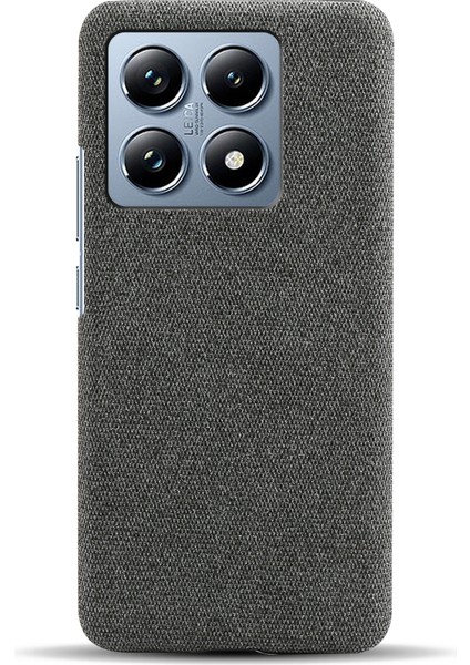 Xiaomi 14T Pro Için Kılıf Kumaş Dokusu Çizilmez Koruyucu Pc Telefon Kapağı-Gri (Yurt Dışından) modelleri