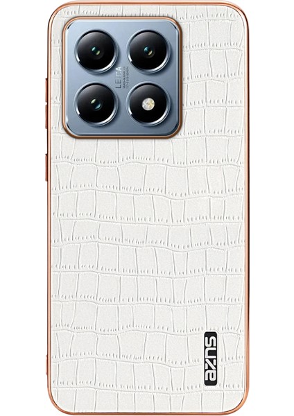 Xiaomi 14T Pro Kılıf Galvanik Timsah Dokulu Pu+Tpu Telefon Kapağı-Beyaz (Yurt Dışından) fırsatları