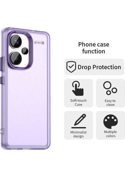Xiaomi Redmi Note 13 Pro+ 5G Telefon Arka Kapak-Mor Için (Yurt Dışından)