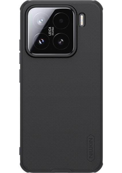 Nıllkın Frosted Shield Pro For Xiaomi 15 Kılıf Mat Pc+Tpu Telefon Kapağı-Siyah (Yurt Dışından)
