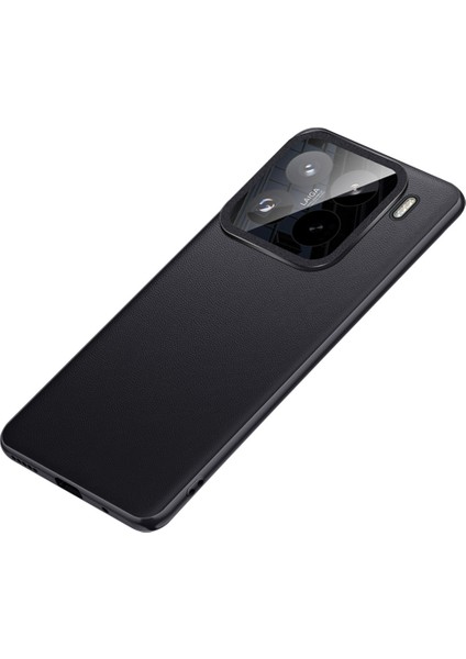 Xiaomi 15 Pro Kılıf Için Ince Tpu+Pc+Pu Deri Telefon Arka Kapak (2. Nesil)-Siyah (Yurt Dışından)