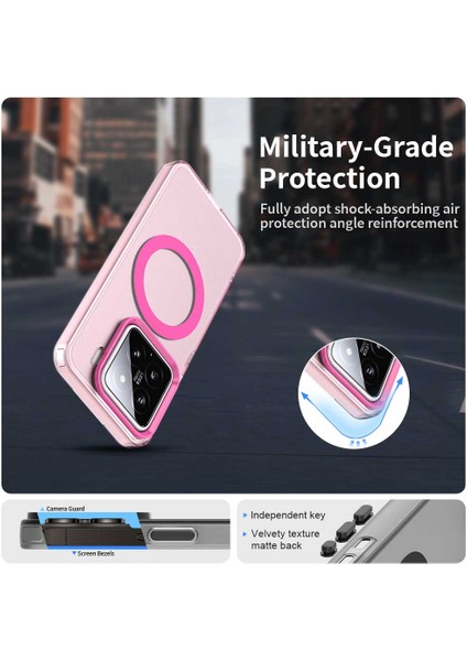 Xiaomi 15 Kılıfı Magsafe Pc+Tpu+Pet İle Uyumlu Düşmeyi Önleyici Telefon Kapağı-Kırmızı (Yurt Dışından) fiyatları